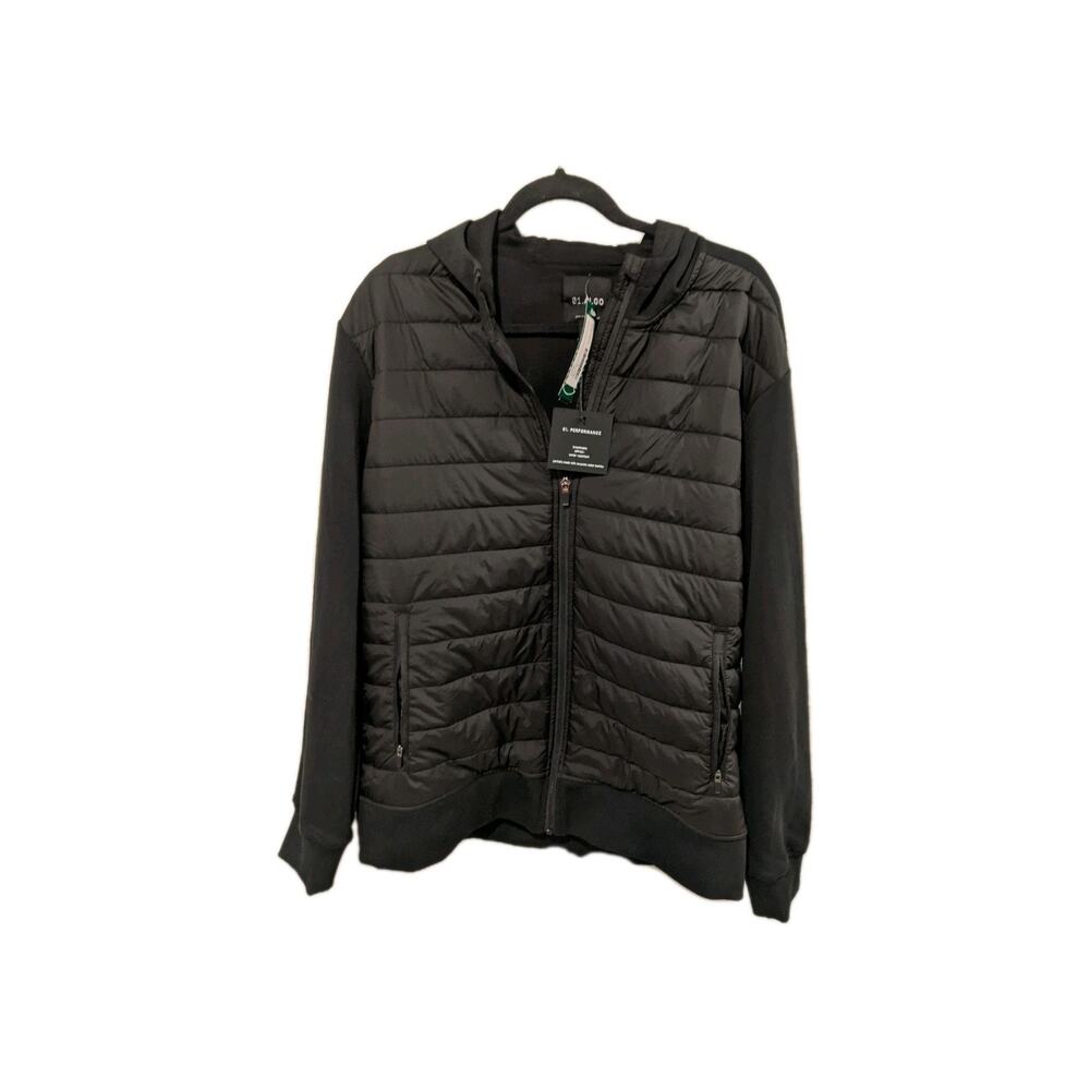 Algo Men's Performance Insulated Hybrid Puffer Jacket Black Medium M NWT